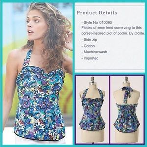 Anthro pop of posies halter